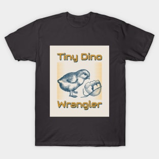 Tiny Dino Wrangler Funny Chicken T-Shirt